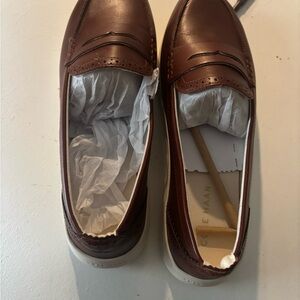 Cole Haan Chestnut Leather Loafers